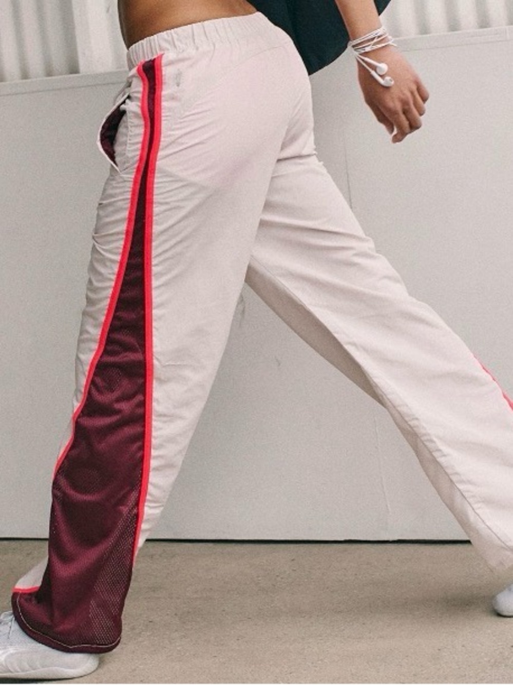 Free People Retro Rider Mesh-Paneled Pants. NWT. Tofu